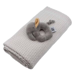 Geschenk-Set "Babydecke mit Rassel" – Bild 2