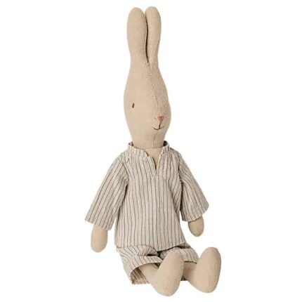 Kuschelhase Junge im Pyjama (H 32 cm)