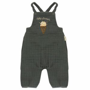 Kuschelhase im Overall (H 49 cm, grün) – Bild 2