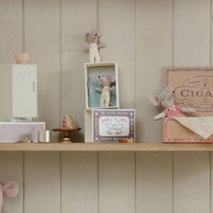 Kuschelmäuse Baby-Zwillinge in der Schachtel (H 8 cm) – Bild 2