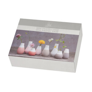 Mini-Pastellvasen, grau (4er-Set) – Bild 3