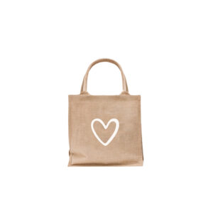 Mini-Jutetasche "Herz" – Bild 5