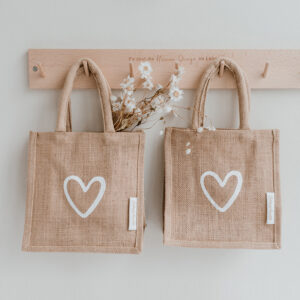 Mini-Jutetasche "Herz" – Bild 2