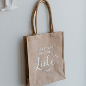 Jute-Tasche "Liebe" – Bild 5