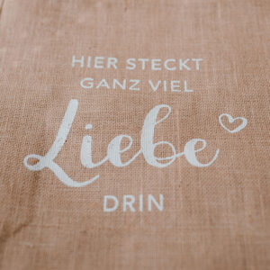 Jute-Tasche "Liebe" – Bild 3