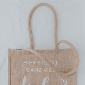 Jute-Tasche "Liebe" – Bild 8