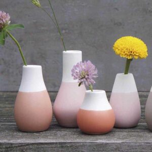 Mini-Pastellvasen (4er-Set, Pudertöne)