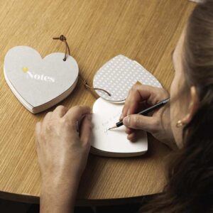 Herz-Notizblock "Notes"