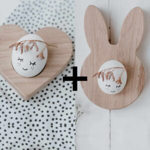 Eierbecher Herz + Hase (2er-Set)