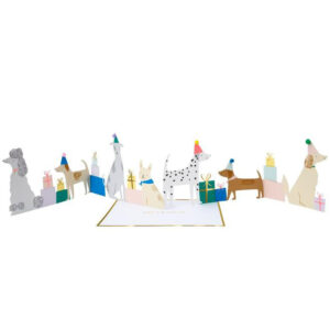 Ziehharmonika-Glückwunschkarte "Hund" von Meri Meri