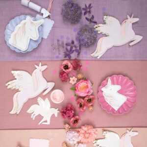 Pappteller "Einhorn mit Flügeln" von Meri Meri – Bild 2