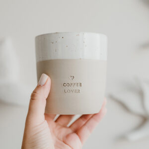 Steingut-Becher "Coffee Lover" – Bild 5