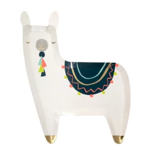 Lama-Pappteller von Meri Meri – Ansicht 2