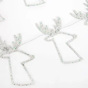 Silberne Rentier-Mini-Girlande von Meri Meri