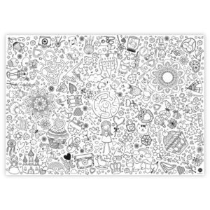 Ausmal-Tischdecke "Fantasiewelt" – Bild 4