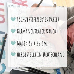 Platzsets "Hochzeit" zum Ausmalen – Bild 3