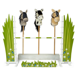 Sprung-Hindernis für die Hobby Horses im Blumendesign