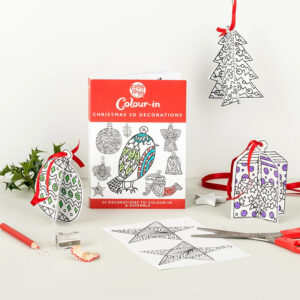 Schablonenbuch mit 3D-Weihnachtsdeko von Eggnogg