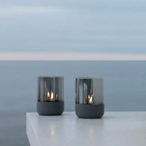 Windlicht "Calma" (steel gray)