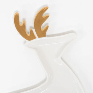 Rentier-Porzellanteller von Meri Meri (2er-Set) – Bild 2