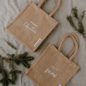 Mini-Jutetasche "Christmas"