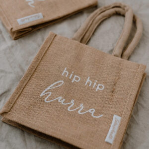 Mini-Jutetasche "Für dich" & "Hip Hip Hurra" – Bild 4