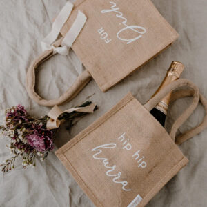 Mini-Jutetasche "Für dich" & "Hip Hip Hurra" – Bild 5