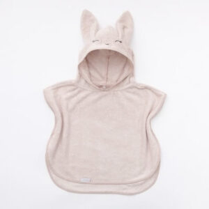 Kinderponcho mit Hasenohren von Bamboom (0-2 Jahre, pink)