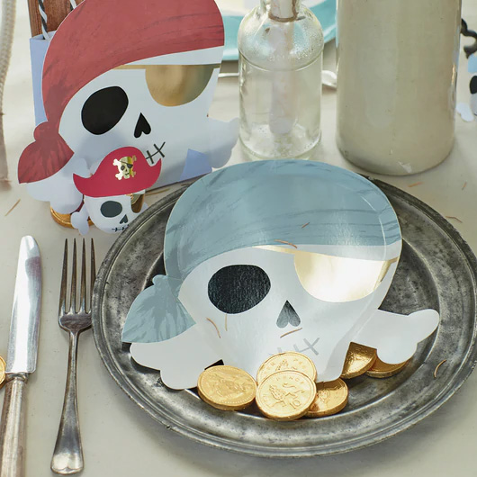 PiratePlates2 Pappteller "Totenköpfe" von Meri Meri – Bild 1