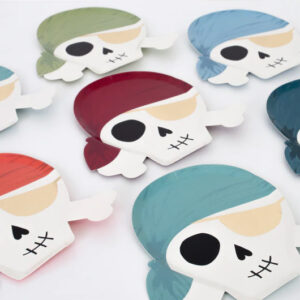 Pappteller "Totenköpfe" von Meri Meri – Bild 2