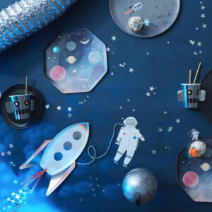 Pappteller "Rakete" von Meri Meri – Bild 4