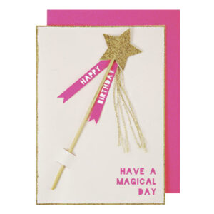 Zauberstab-Glückwunschkarte von Meri Meri