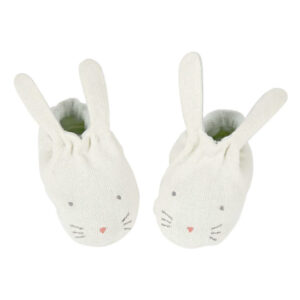 Mintfarbene Hasen-Babyschuhe von Meri Meri – Bild 2