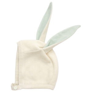 Mintfarbene Hasen-Babymütze von Meri Meri – Bild 5