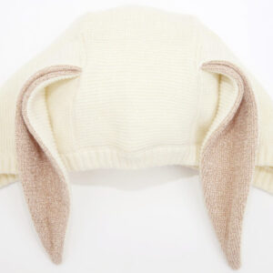 Pfirsichfarbene Hasen-Babymütze von Meri Meri – Bild 3