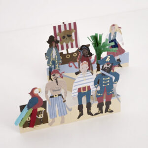 Ziehharmonika-Glückwunschkarte "Piraten" von Meri Meri