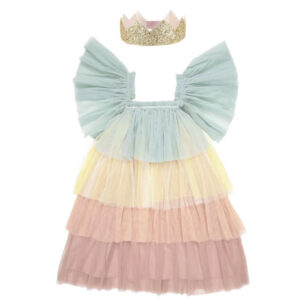 Prinzessinnen-Kostüm mit Regenbogen-Rüschen von Meri Meri – Bild 2