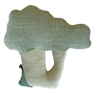 Gestricktes Kissen "Brucy, der Brokkoli" – Bild 7