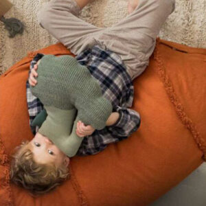 Gestricktes Kissen "Brucy, der Brokkoli" – Bild 3