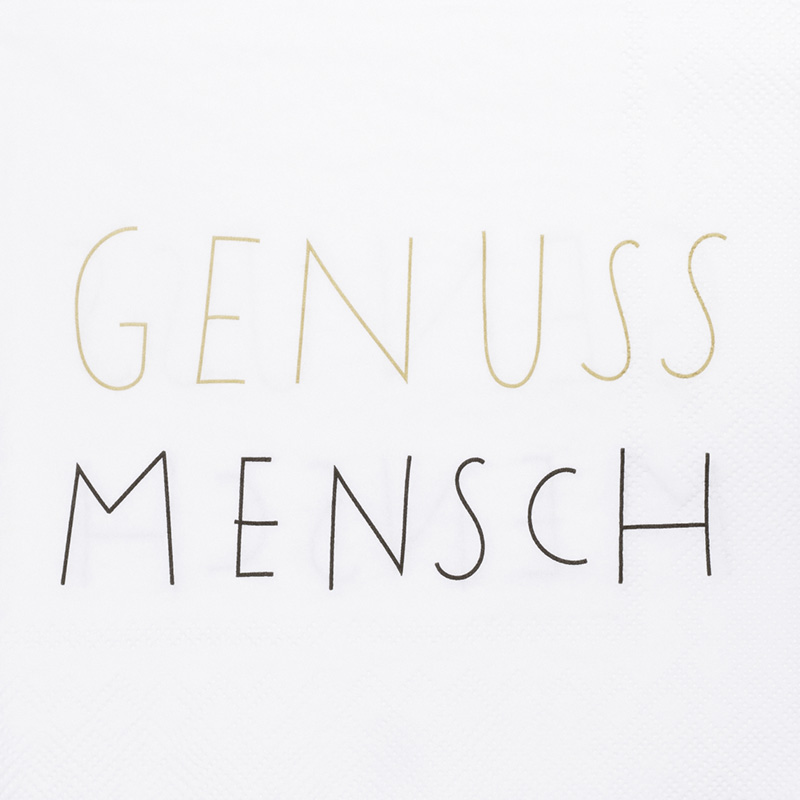 serviette_genussmensch Servietten "Genussmensch" – Bild 1
