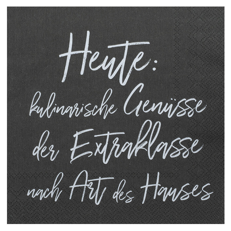 serviette_kulinarischegenuesse Servietten "Heute: Kulinarische Genüsse" – Bild 1