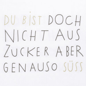 Cocktail-Servietten "Nicht aus Zucker" – Bild 2