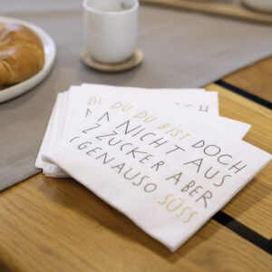 Cocktail-Servietten "Nicht aus Zucker"