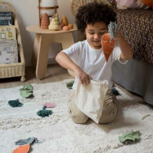 Waschbarer Teppich "Gemüse-Garten"