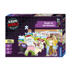Krimi-Puzzle "Die drei !!! – Skandal auf dem Reitturnier"