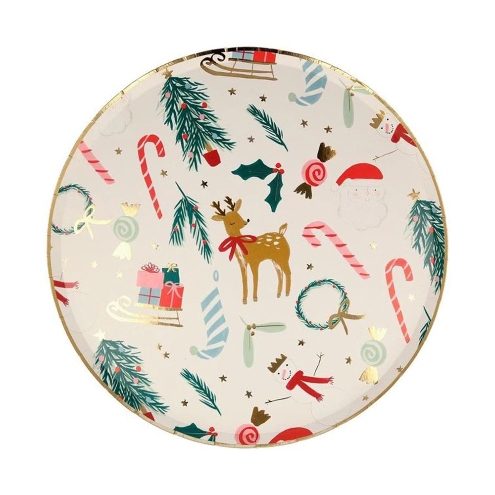 Meri Meri Plates Festive Motives Beilagenteller "Festliche Motive" von Meri Meri – Bild 1