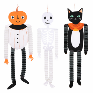 Vintage Halloween Waben-Dekoration von Meri Meri (3er-Set)