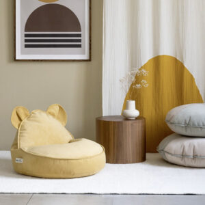 Bären-Sitzsack mit Samtbezug – Ansicht 4