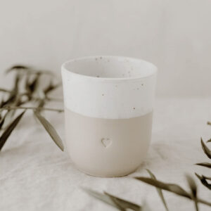 Steingut-Becher "Herz" – Bild 5