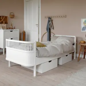 sebra Bett "Junior & Grow" (Classic white)